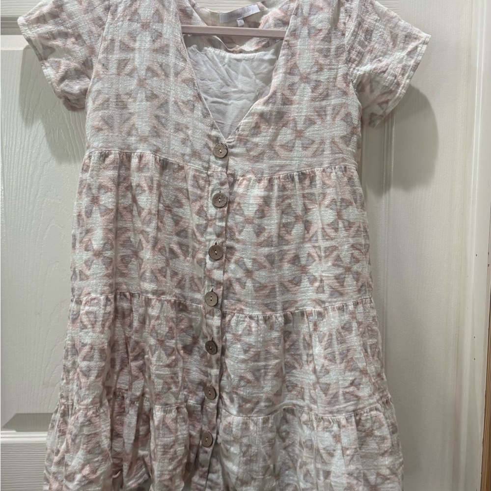 Stylish Dress with Button Detail